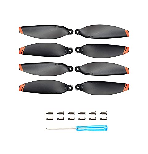 Tiardey Propellers,Original Accessory Part for Mini 2 Replacement Low-Noise and Quick-Release Blades(Orange edge)