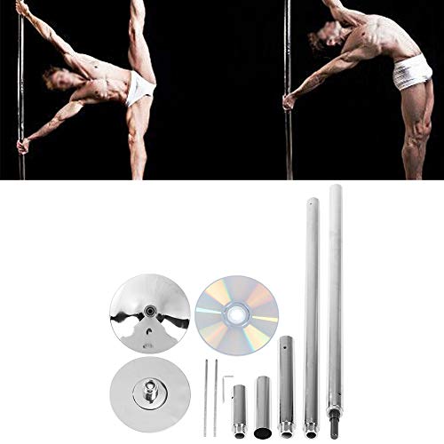 Vbestlife. Professional Removable Steel Dancing Pole Sections Kit 45mm Disco Exercise Yoga Spinning Stripper Dancing Fitness Sports Gym Exercise Static Dance Pole Performance Practice (Diameter45mm) - Thumbnail 2