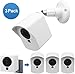 Wyze Cam Wall Mount Bracket,Full Protective Weather Proof 360 Degree Adjustable Outdoor Indoor Mount and Cover Case for Wyze Cam 1080p HD Camera (White 3 Pack)