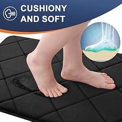 OLANLY Memory Foam Bath Mat 30x20, Ultra Soft and