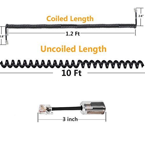image for Telephone Handset Cord Detangler,Uvital 1 Pack Landline Handset Cord C