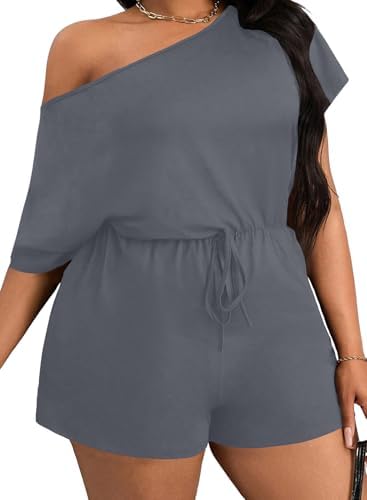 Amazon.com: WDIRARA Women's Polka Dots Sheer Mesh Short Jumpsuit