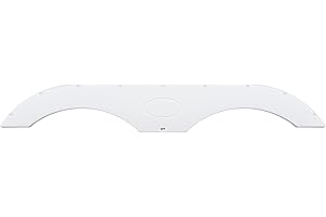 ICON Tandem Axle RV fender skirt FS1770 for Crossroads, Dutchmen, Forest River, Keystone, Palomino, KZ, Heartland, Skyline & more - 69 3/8" x 9 1/2" overall measure, Polar White