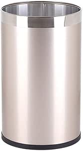 Bote de basura de acero inoxidable, sala de estar grande para el hogar