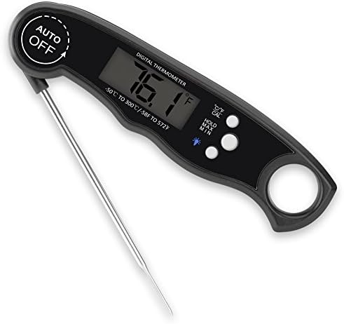 Waterproof Digital Meat Thermometer，Super Fast Instant Read Thermometer with Calibration and Backlight functions， Food Thermometer for Kitchen BBQ and Outdoor Cooking
