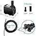 Winkeyes 160GPH Fountain Pump with 48” Lift, 8W Small Submersible Fountain Water Pump for Outdoor Indoor Tabletop Water Fountain, Aquarium, Fish Tank, Hydroponic, Pond, 6ft Power Cord, 2 Nozzles 