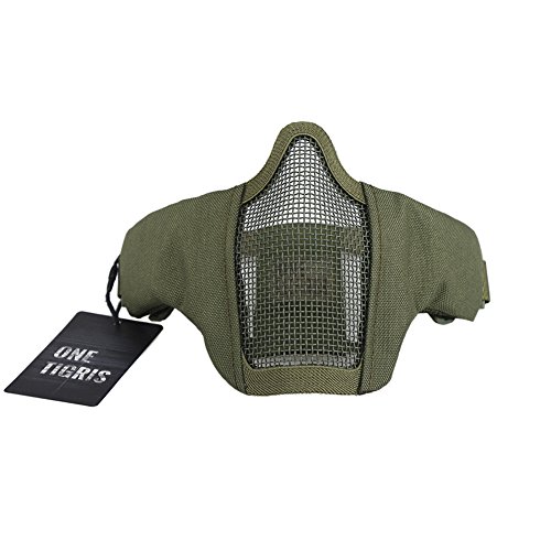 Onetigris 6" foldable half face mesh mask military…