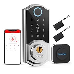 WiFi Door Locks for Front Door : SMONET Remote