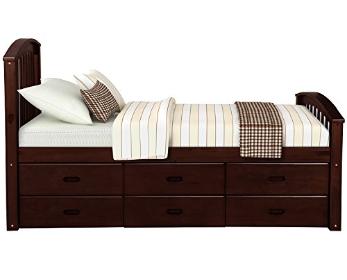 해외구매대행 Twin Captain S Bed Storage Daybed With 6 Drawers