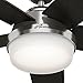 Hunter Fan 54in Contemporary Ceiling Fan in Brushed Nickel with Cased White LED Light Kit and Remote (Renewed)
