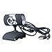 KKmoon HD Webcam Camera Web Cam with Microphone MIC USB 2.0 50.0M for Computer PC Laptop Black