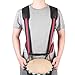 Djembe Strap Djembe Harness Professional Adjustable Hand Drum Strap,Red & Dark Blue