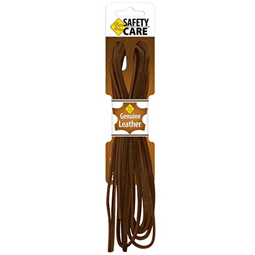 SafetyCare Genuine Leather Boot & Shoe Laces - Dark Brown