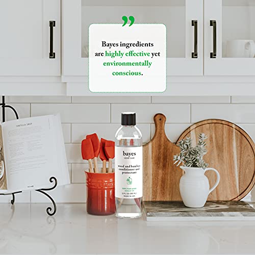Bayes HighPerformance Food Grade Mineral Oil Wood & Bamboo Conditioner and Protectant Cleans