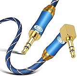 90 Degree Right Angle Aux Cable - [24K