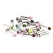 Docooler 20pcs Colorful Stainless Steel Cone Lip Rings Bars Labret Stud Piercing