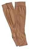 Zipper Compression Socks (Large, Beige#)