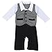 Kids Baby Boy Toddler Newborn Gentleman One-piece Romper Clothes Jumpsuit Outfit (95(12-18Months))
