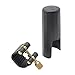 Andoer Leather Ligature Fastener with Plastic Cap for Soprano Sax Saxphone Bakelite Mouthpiece Durable