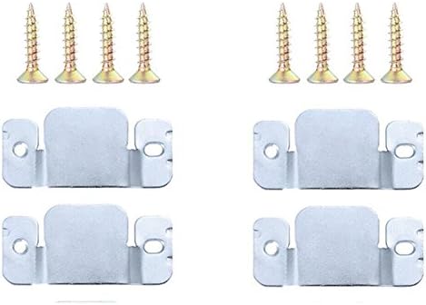 Valar Dohaeris 4 Pieces Universal Large Mental Sectional Sofa Connector Sofa Interlocking Furniture Connector Bracket with 8 Screws