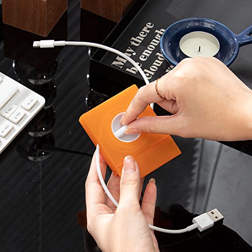 Cord Management Cable Winders with Cell Phone Stand, Portable Headphone