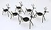 Reindeer Tea Light Holders Iron Rustic Finish Set of 6 by LTD Commodities