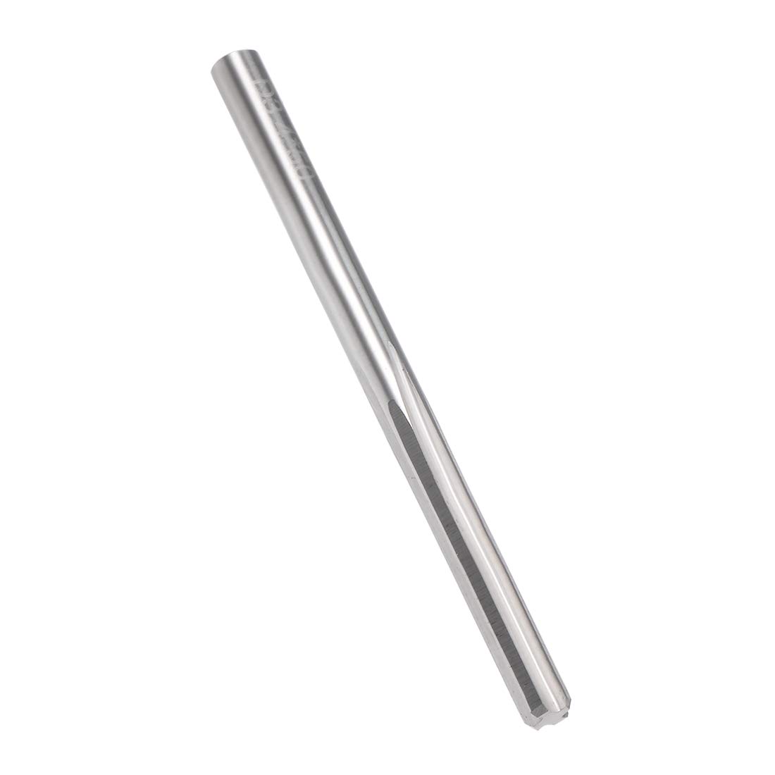 sourcing map 3.4mm Chucking Reamer, Tungsten Carbide Lathe Machine Reamer H7 4 Straight Flutes, Round Shank Milling Cutting Tool, for Stainless Steel Alloy Copper Metal