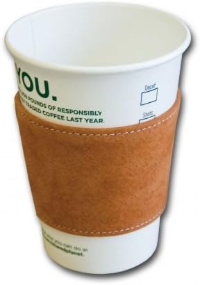 Dacasso Limited A9202 Jasper Brown Suede Leather Coffee Sleeve