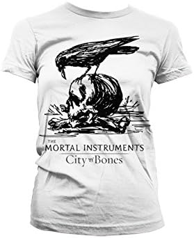 Officially Licensed Merchandise Crow´n Bones Girly T-Shirt (White), Small