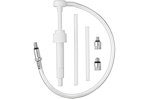 Replacement Lower Unit Gear Oil Pump for Standard Quart Bottles, Includes 3/8 inch Metal Swivel, 8mm and 10mm Adapters Fit Mo
