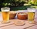 Funny Cork Bar Coasters Decor - Fathers Day Gifts for Dad, Stepdad, Husbands, Premium 5mm Round Cork Coaster, Best Housewarming or Alcohol Gifts, Funny Living Room Table Man Cave Decor Stuff (6 Pack)