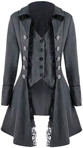 Victorian Steampunk Gothic Corset Halloween Costume Coat Tailcoat Jacket