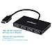 gofanco 4 Port DisplayPort 1.2 to DisplayPort Multi Stream Transport MST Hub 1x4 Monitor Splitter for Windows PCs, Eyefinity Compatible, Display Modes: Mirror, Extended, Video Wall with Eyefinity