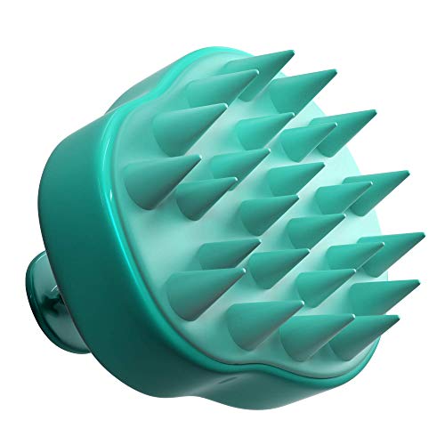 Hair Scalp Massager Shampoo Brush - Head Scrubber Brushes and Massagers with Soft Silicone Bristle for Deep Daily Cleaning (Wet and Dry) - Personal Care Massage Products for Men, Women, Baby and Pets
