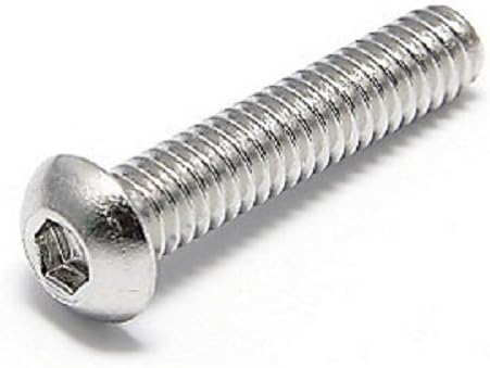 FOREVERBOLT FBBHSCAPS142034P100  Button Socket Head Cap Screw,1/4"-20 X 3/4" Long, 18-8 Stainless Steel, Finish NL-19, PK100