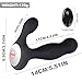 Anal Plug Vibrator Sex Toy, SHEQU Vibrating Prostate Massager Adult Toy with Wireless Controller Rechargeable Butt Stimulator with 10 Variable Vibration Mode for Men Women and Couples (Beryl Plug)