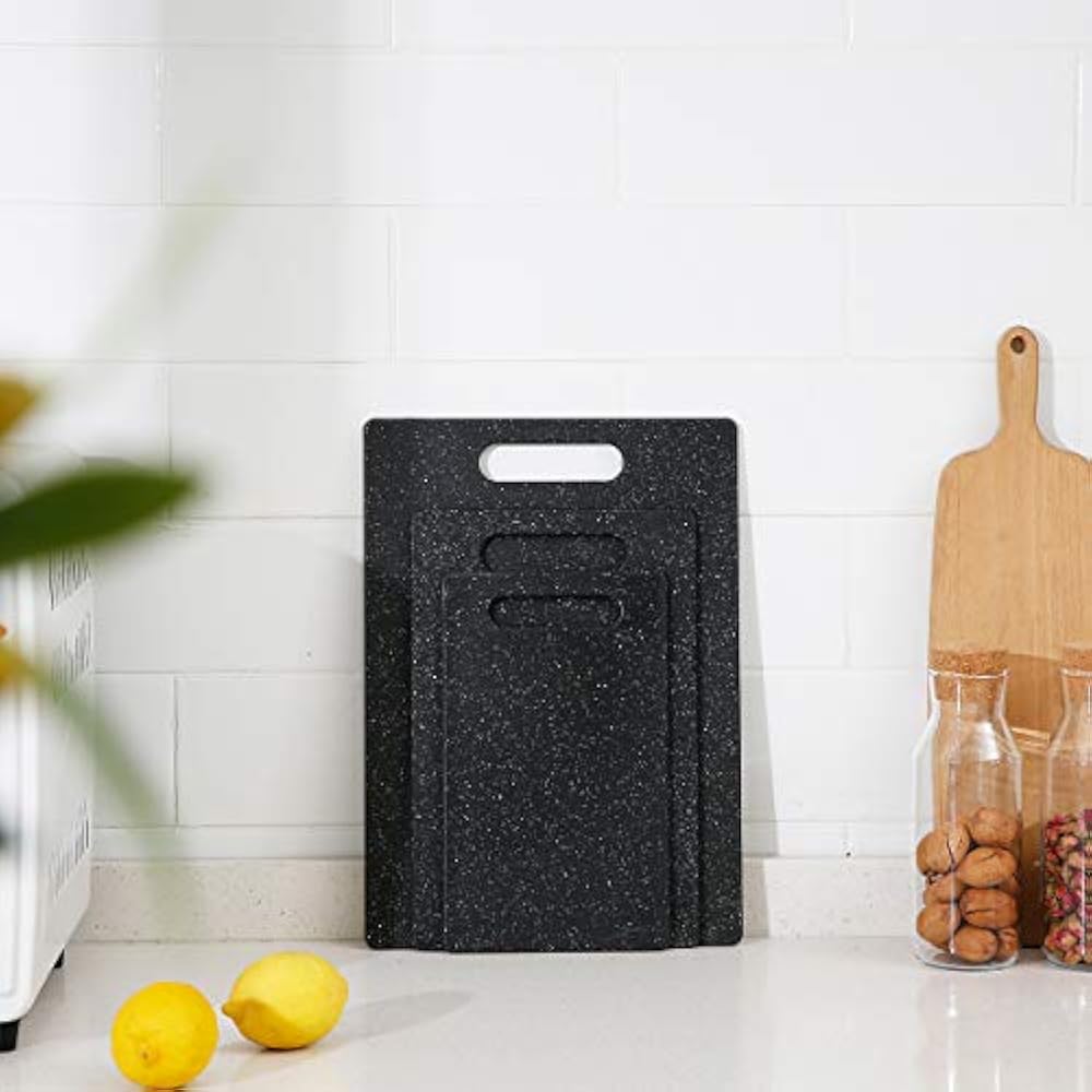 Cutting Boards Board Set For Kitchen, 3 Piece, Dishwasher Safe, Food