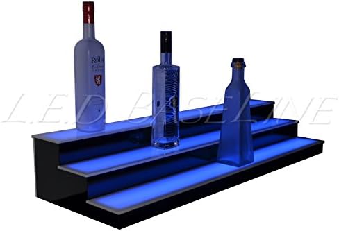 Low Profile 3 Step LED Color Changing Illuminated Display Shelf 36"