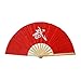 ZooBoo 2PCS Chinese Taichi Kungfu Fan Bamboo Martial Arts Sports Fighting Hand Fan 13inch
