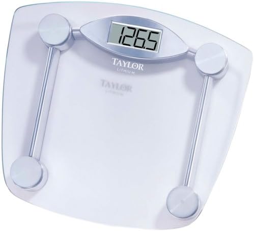 Taylor 7506 Chrome & Glass Lithium Digital Scale Home Garden & Living