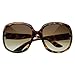 zeroUV Designer Inspired Large Round Fashion Womens Oversized Sunglasses (Tortoise Shell)