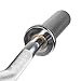 XMark Fitness 28mm Olympic EZ Curl Bar with Medium Knurling, Chrome Sleeves, Brass Bushings, 400 lb. Capacity, Excellent Quality XM-3675-CHROME