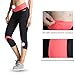 Baleaf Women's Yoga Running Workout Capri Legging Hidden Pocket Dubarry Size L