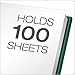 Oxford Clear Front Report Covers, Letter Size, Hunter Green, 25 per Box (55856)