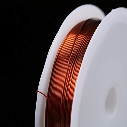 WODE Shop 9 Pieces Jewelry Beading Wire Kit, 7 Rolls 7 Colors 11Yd Jewelry Beading Wire Roll Uncoated Copper Wire Tarnish Resistant with 2 Pieces Pliers for Jewelry Making Supplies and Craft