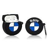 LKDEPO Airpods Silicone Case Cover and Skin Kits with Keychain Compatible for Airpods 1&2 (3D Car Logo Pattern) (Stylish Designer Designed for Teens Boys and Man)