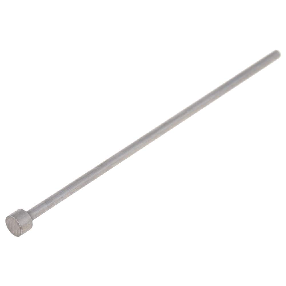 Utoolmart Round 6mm Dia Tip Straight Ejector Pin Punches 65MN Steel 2.7mm Shank 100mm Length Thimble for Mould Manufacturing Hardened 48-50rc 10pcs