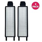 Crucial Vacuum Replacement Vacuum Filter Part # 61830, 61830A, 61840 - Compatible With Eureka Vacs - Eureka HF-5 HEPA Style Filter Fit Eureka Sanitaire, Boss & Genesis For Home Use - Washable (2 Pack)
