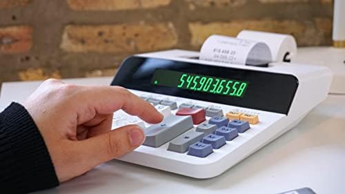 Sharp 12-Digit Printing Calculator with Extra Large 10-Digit Option, 8.0 LPS Thermal Printer, No Ink Required, Full-Sized Keyboard, Easy Paper Load (ELT3301)