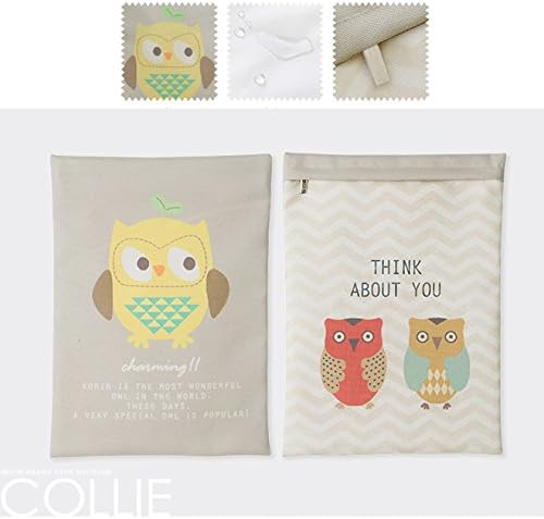 Diaper Zipper Pouch Designer's choice Wet and Dry Baby Diaper Bag Organizer Baby Travel Pouch (CollieOwl)